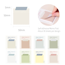 Load image into Gallery viewer, Monolike Point Sticky-it - 8p Set Self-Adhesive Memo Pad 50 Sheets