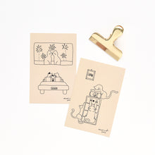 Load image into Gallery viewer, Monolike Monocat Postcards - mix 12 pack, Emotional and cute 12 cat postcards