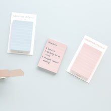 Load image into Gallery viewer, Monolike Smoothie Line Sticky-it - 5p Set Self-Adhesive Memo Pad 50 Sheets