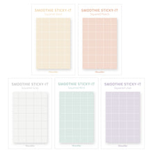 Load image into Gallery viewer, Monolike Smoothie Squared Sticky-it - 5p Set Self-Adhesive Memo Pad 50 Sheets