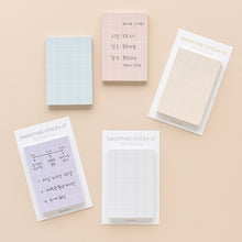 Load image into Gallery viewer, Monolike Smoothie Squared Sticky-it - 5p Set Self-Adhesive Memo Pad 50 Sheets