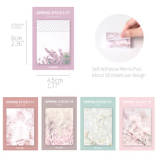 Load image into Gallery viewer, Monolike Spring Sticky-It - 5p Set Self-Adhesive Memo Pad 50 Sheets