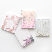 Load image into Gallery viewer, Monolike Memopad Spring Photo design SET - 4 Packs, 4 Different Designs, 100 Sheets Per Pad, Total 400 Sheets, Note pads, Writing pads, 3.15 x 4.17 Inches