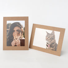 Load image into Gallery viewer, Monolike Standing Paper Photo Frame 5x7 Kraft 10p 5x7Inch size