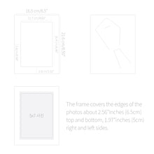 Load image into Gallery viewer, Monolike Standing Paper Photo Frame 5x7 White 10p 5x7Inch size