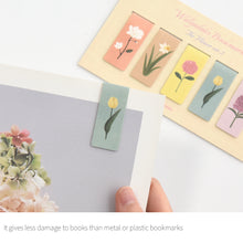 Load image into Gallery viewer, Monolike Magnetic Bookmarks The Flower Ver.2, Set of 5