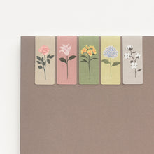 Load image into Gallery viewer, Monolike Magnetic Bookmarks The Flower, Set of 5