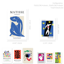 Load image into Gallery viewer, Monolike Henri Matisse Poster Painting ver.1 8P SET - 19.7"x27.6", 13.8"x19.3" Wall Art Print, Decor & Poster for Home, Office, Bedroom and Living Room