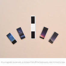 Load image into Gallery viewer, Monolike Magnetic Bookmarks Night sky Ver.1, Set of 5