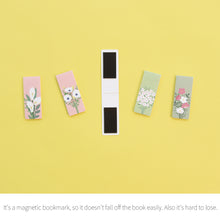 Load image into Gallery viewer, Monolike Magnetic Bookmarks Flower for you Ver.1, Set of 5