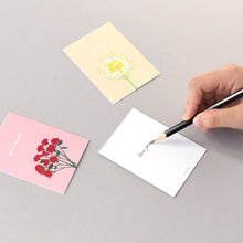 Load image into Gallery viewer, Monolike Day-by-day Card, Flower for you ver.1 - Mix 36 Mini Postcards, 36 envelopes, 36 stickers Package