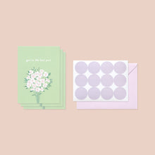 Load image into Gallery viewer, Monolike Day-by-day Card, Flower for you ver.1 - Mix 36 Mini Postcards, 36 envelopes, 36 stickers Package