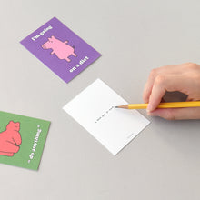 Load image into Gallery viewer, Monolike Day-by-day Card, Story town Ver.1 - Mix 36 Mini Postcards, 36 envelopes, 36 stickers Package