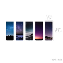 Load image into Gallery viewer, Monolike Magnetic Bookmarks Night sky Ver.1, Set of 5