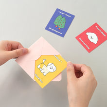 Load image into Gallery viewer, Monolike Day-by-day Card, Story town Ver.1 - Mix 36 Mini Postcards, 36 envelopes, 36 stickers Package