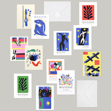 Load image into Gallery viewer, Monolike Day-by-day Card, Henri Matisse Painting ver.1 - Mix 36 Mini Postcards, 36 envelopes, 36 stickers Package