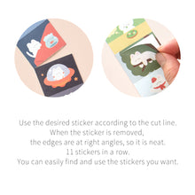 Load image into Gallery viewer, Monolike Wow Sticker The Daily Life of Gureum Ver.1 + Ver.2 Set - Mini Size Cute Stickers, Square Stickers