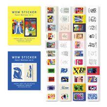 Load image into Gallery viewer, Monolike Wow Sticker Henri Matisse Ver.1 + Ver.2 Set - Mini Size Cute Stickers, Square Stickers