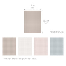 Load image into Gallery viewer, Monolike Memopad Smoothie Ver.2 design SET - 4 Packs, 4 Different Designs, 100 Sheets Per Pad, Total 400 Sheets, Note pads, Writing pads