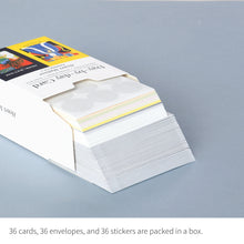 Load image into Gallery viewer, Monolike Day-by-day Card, Henri Matisse Painting ver.2 - Mix 36 Mini Postcards, 36 envelopes, 36 stickers Package