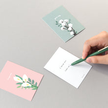 Load image into Gallery viewer, Monolike Day-by-day Card, Flower for you ver.2 - Mix 36 Mini Postcards, 36 envelopes, 36 stickers Package