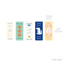 Load image into Gallery viewer, Monolike Magnetic Bookmarks Story town Ver.2, Set of 5