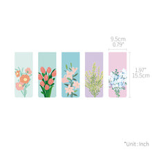 Load image into Gallery viewer, Monolike Magnetic Bookmarks Flower for you Ver.2, Set of 5