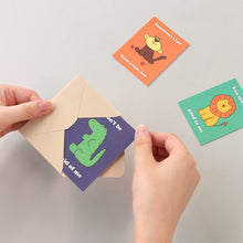 Load image into Gallery viewer, Monolike Day-by-day Card, Story town Ver.2 - Mix 36 Mini Postcards, 36 envelopes, 36 stickers Package