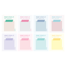 Load image into Gallery viewer, Monolike Point Sticky-it Ver.2 - 8p Set Self-Adhesive Memo Pad 30 Sheets