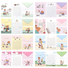 Load image into Gallery viewer, Monolike Happy and Lucky Ver.2 Letter Paper and Envelopes Set - 8Type, 32 Letter Paper + 16 Envelopes