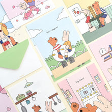 Load image into Gallery viewer, Monolike Happy and Lucky Ver.2 Letter Paper and Envelopes Set - 8Type, 32 Letter Paper + 16 Envelopes