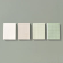 Load image into Gallery viewer, Monolike Memopad Smoothie Ver.3 design SET - 4 Packs, 4 Different Designs, 100 Sheets Per Pad, Total 400 Sheets, Note pads, Writing pads