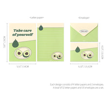 Load image into Gallery viewer, Monolike Fall In Newtro ver.3 Letter Paper and Envelopes Set - 8Type, 32 Letter Paper + 16 Envelopes