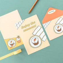 Load image into Gallery viewer, Monolike Fall In Newtro ver.3 Letter Paper and Envelopes Set - 8Type, 32 Letter Paper + 16 Envelopes