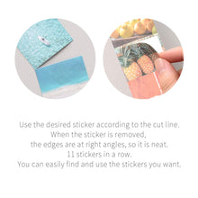 Load image into Gallery viewer, Monolike Wow Sticker Vacation + Fragrant days Set - Mini Size Cute Stickers, Square Stickers