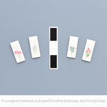 Load image into Gallery viewer, Monolike Magnetic Bookmarks Front Garden ver.2, Set of 5