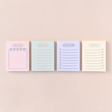 Load image into Gallery viewer, Monolike Memopad Sketch Planning Ver.2 design SET - 4 Packs, 4 Different Designs, 100 Sheets Per Pad, Total 400 Sheets, Note pads, Writing pads