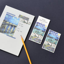 Load image into Gallery viewer, Monolike Wow Bar Sticker Vincent van Gogh set - Mini size cute stickers, square stickers