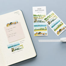 Load image into Gallery viewer, Monolike Wow Bar Sticker Vincent van Gogh set - Mini size cute stickers, square stickers