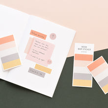 Load image into Gallery viewer, Monolike Wow Bar Sticker Grid A set - Mini size cute stickers, square stickers