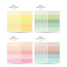 Load image into Gallery viewer, Monolike Wow Bar Sticker Grid C set - Mini size cute stickers, square stickers