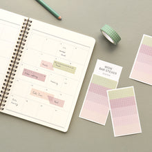 Load image into Gallery viewer, Monolike Wow Bar Sticker Grid D set - Mini size cute stickers, square stickers