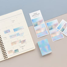 Load image into Gallery viewer, Monolike Wow Bar Sticker Hologram & Glitter set - Mini size cute stickers, square stickers