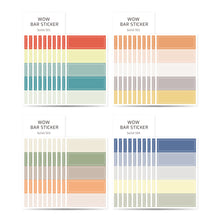 Load image into Gallery viewer, Monolike Wow Bar Sticker Solid A set - Mini size cute stickers, square stickers