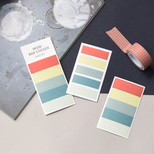Load image into Gallery viewer, Monolike Wow Bar Sticker Solid A set - Mini size cute stickers, square stickers