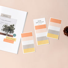 Load image into Gallery viewer, Monolike Wow Bar Sticker Solid A set - Mini size cute stickers, square stickers