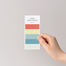 Load image into Gallery viewer, Monolike Wow Bar Sticker Solid A set - Mini size cute stickers, square stickers