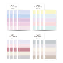 Load image into Gallery viewer, Monolike Wow Bar Sticker Solid B set - Mini size cute stickers, square stickers