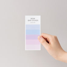 Load image into Gallery viewer, Monolike Wow Bar Sticker Solid B set - Mini size cute stickers, square stickers