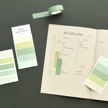 Load image into Gallery viewer, Monolike Wow Bar Sticker Solid C set - Mini size cute stickers, square stickers